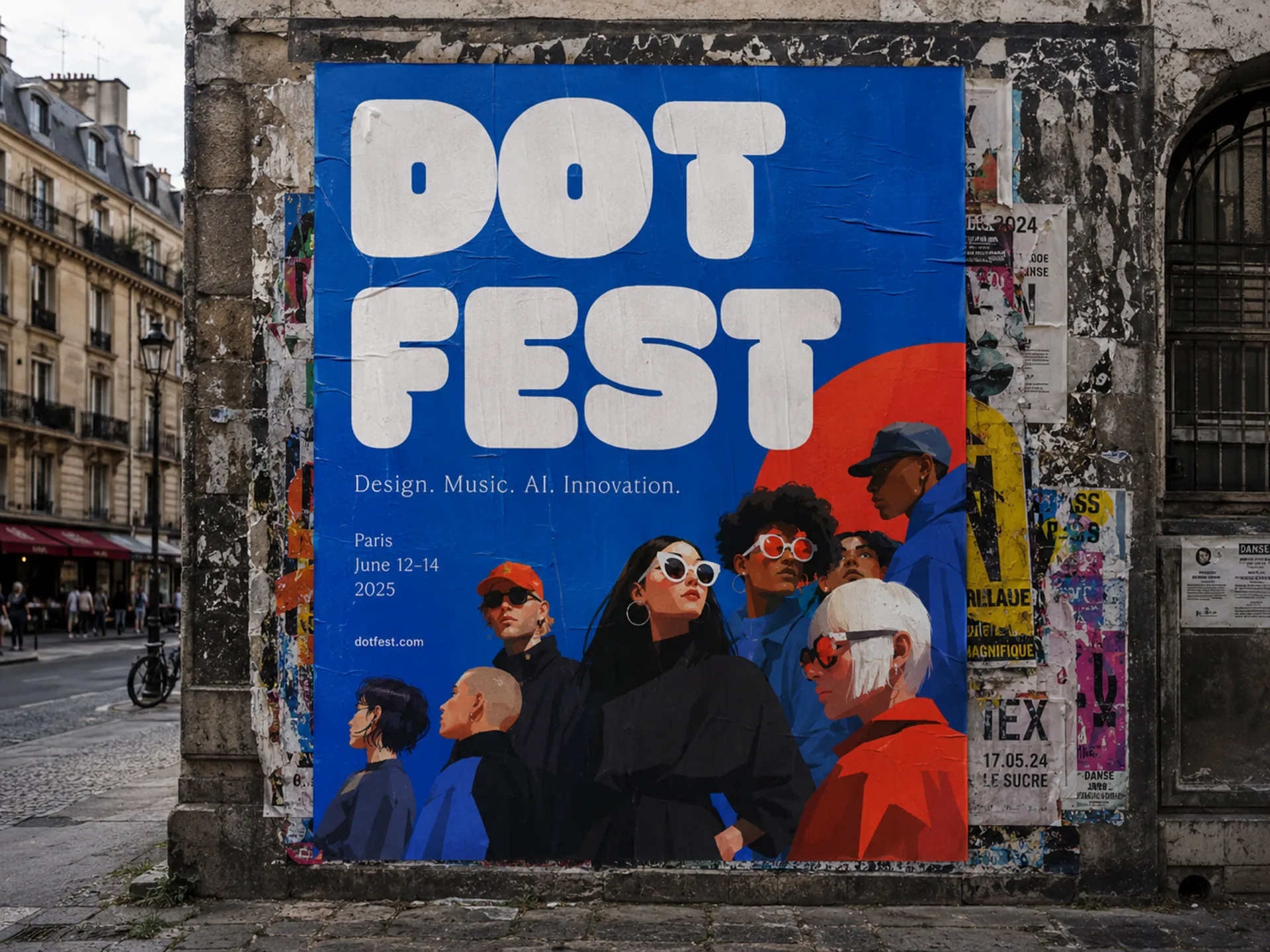 Dot Fest poster wall